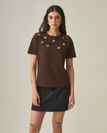 Women´s Graphic T-Shirt - Brown 63_702H015_CAF191016_0