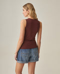Women´s Slim Top - Brown 63_702H016_CAF191321_7