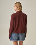 Women´s Quarter-zip Top - Brown 63_702H017_CAF191321_6