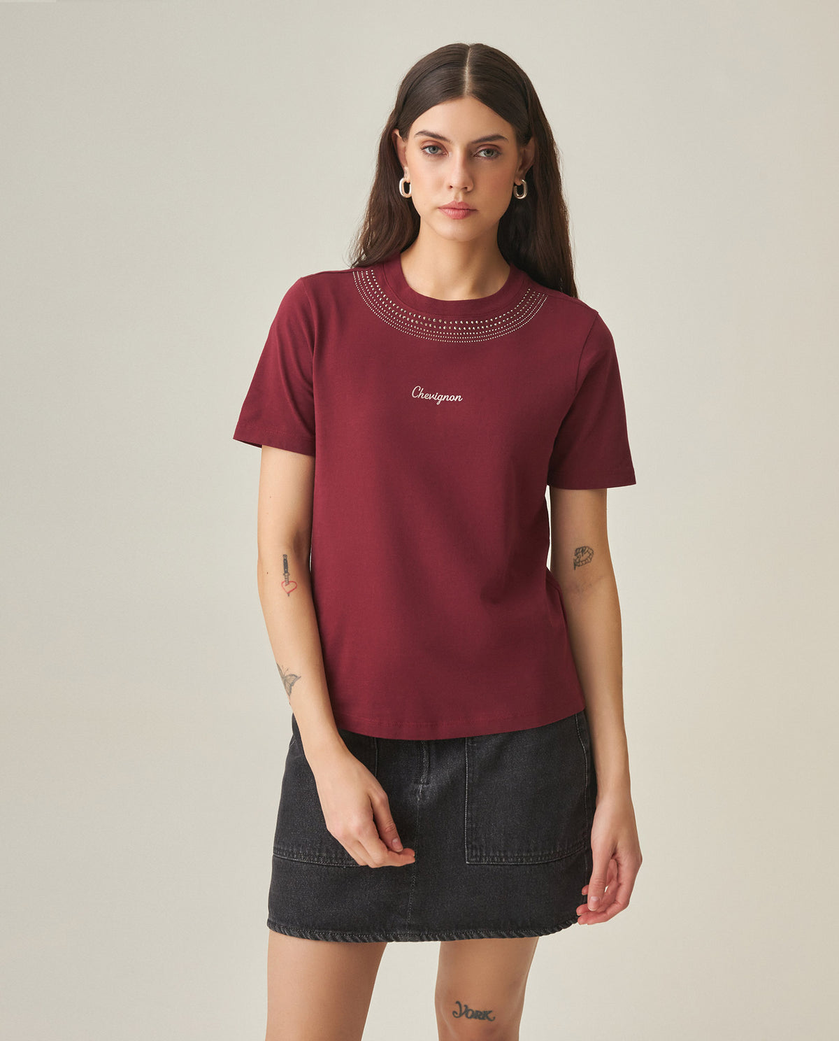 Women´s Slim Fit T-Shirt - Red 63_702H018_ROJ191522_0