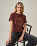 Women´s Slim Fit T-Shirt - Brown 63_702H019_CAF191321_0