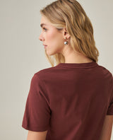 Women´s Slim Fit T-Shirt - Brown 63_702H019_CAF191321_7