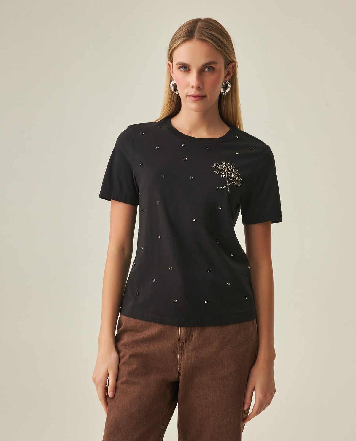 Women´s Slim Fit T-Shirt - Black 63_702H022_NEG194003_5