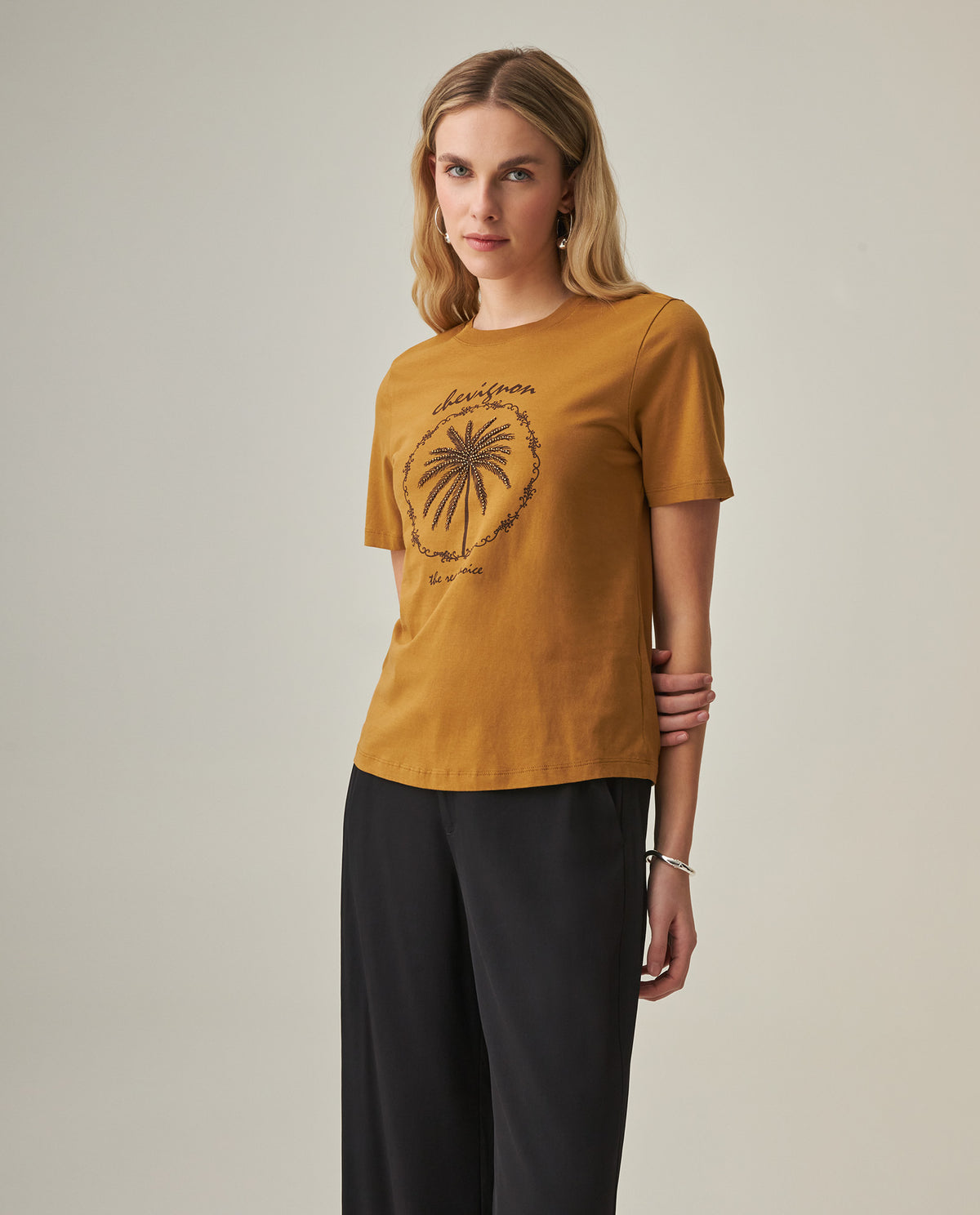 Women´s Slim Fit T-Shirt - Yellow 63_702H024_AMA171125_5