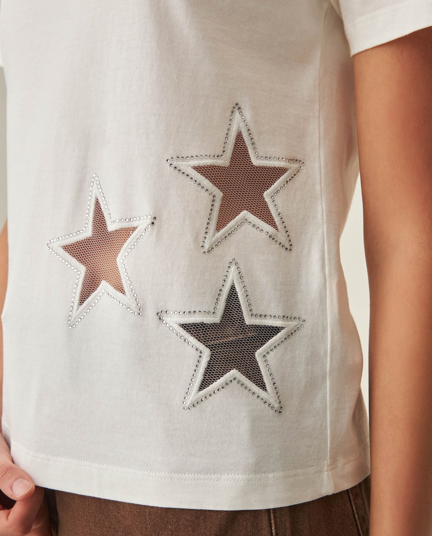 Women´s Embroidered T-Shirt - Raw 63_702H027_CRU110606_5