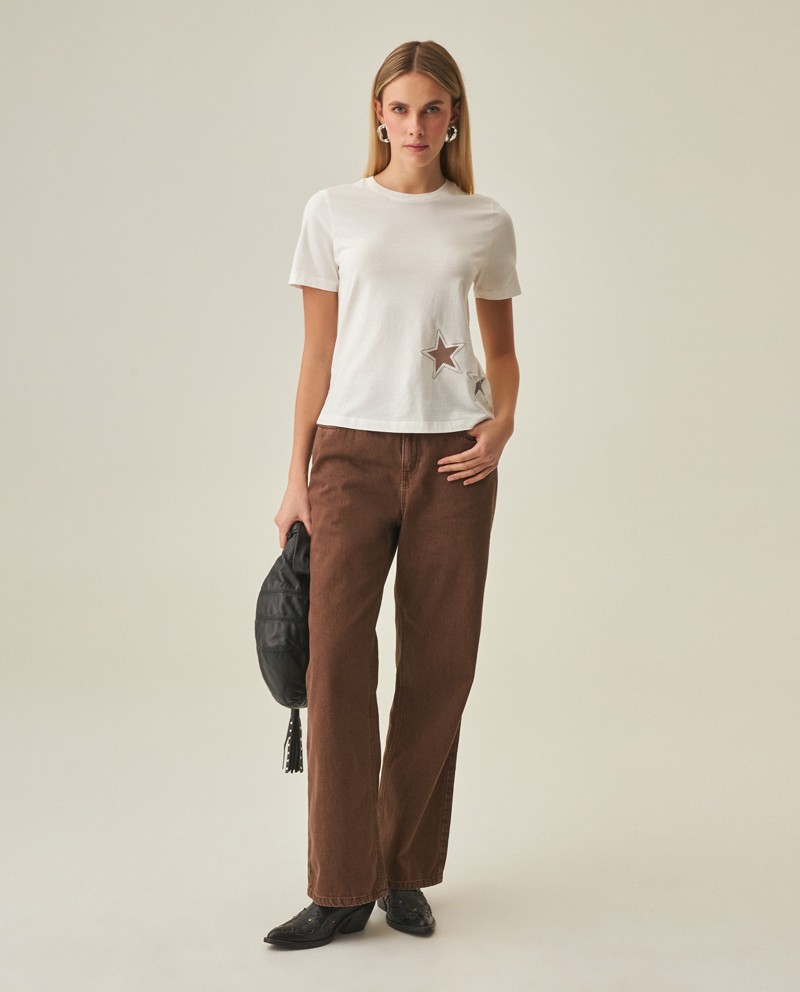 Women´s Embroidered T-Shirt - Raw 63_702H027_CRU110606_7