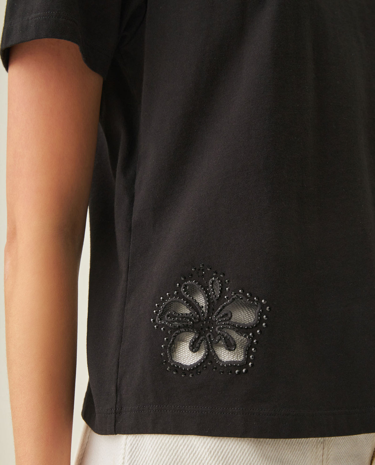Women´s Oversized Cropped T-Shirt - Black 63_702H029_NEG194003_6