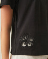 Women´s Oversized Cropped T-Shirt - Black 63_702H029_NEG194003_6