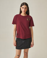 Women´s Oversized Cropped T-Shirt - Red 63_702H029_ROJ191522_0