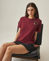 Women´s Oversized Cropped T-Shirt - Red 63_702H029_ROJ191522_3