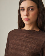 Women´s Mesh Long-Sleeve Top - Brown 63_702H033_CAF191016_5