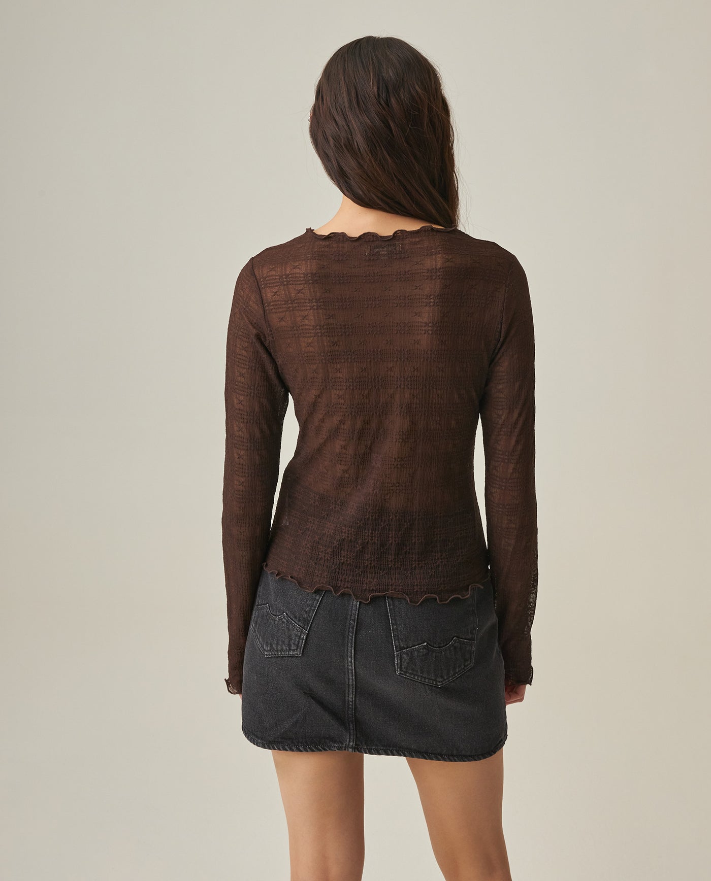 Women´s Mesh Long-Sleeve Top - Brown 63_702H033_CAF191016_6