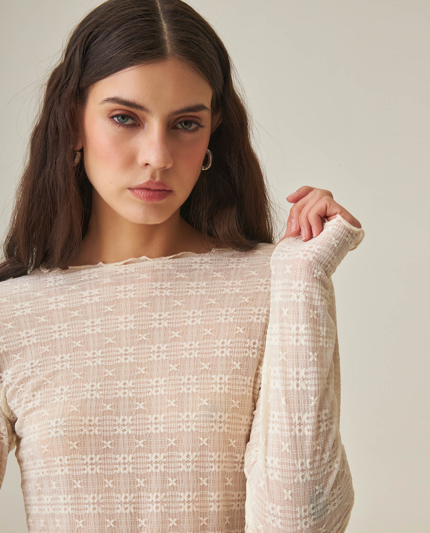 Women´s Mesh Long-Sleeve Top - Raw 63_702H033_CRU110606_5