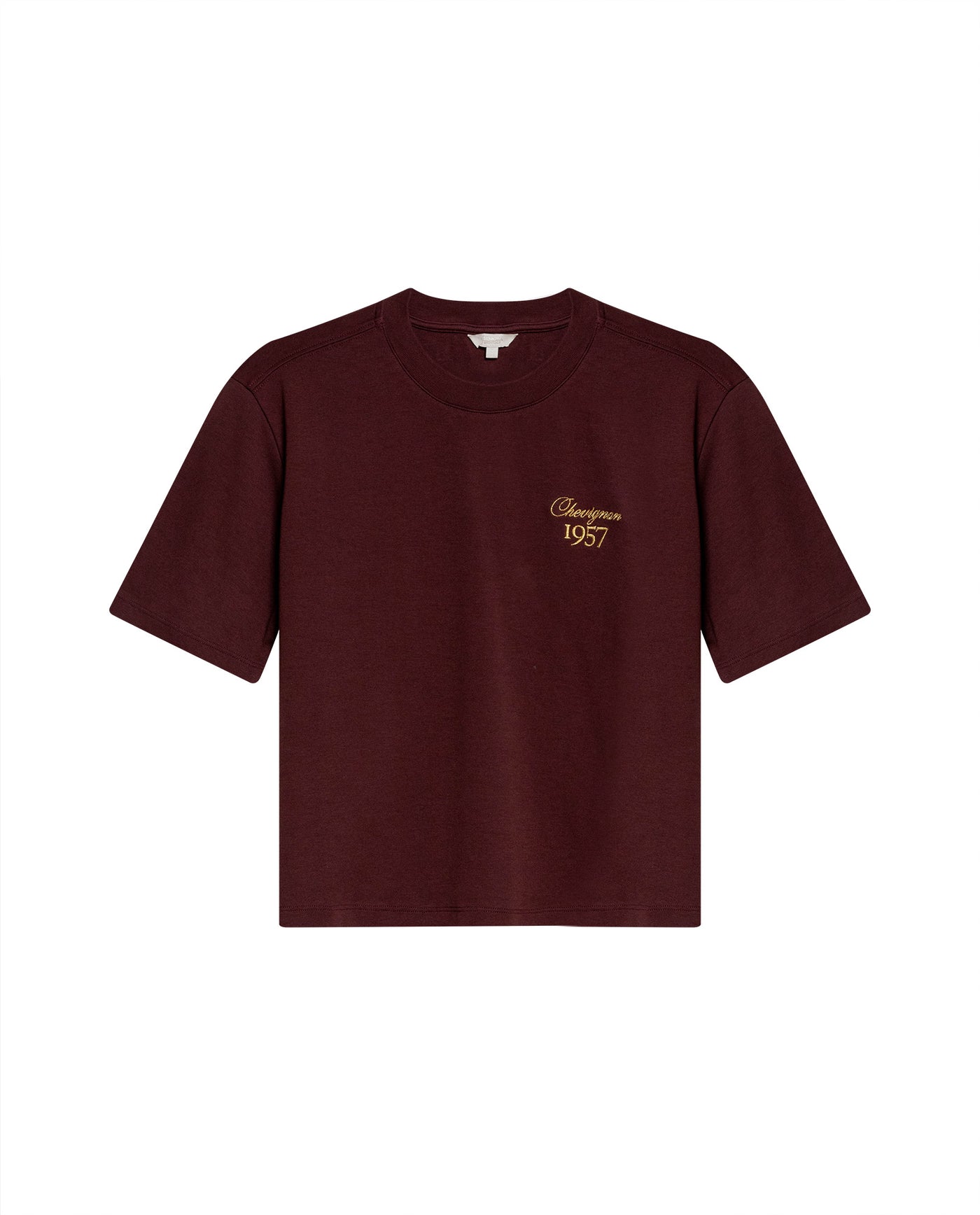Women´s Oversized Cropped T-Shirt - Brown 63_702H051_CAF191321_4