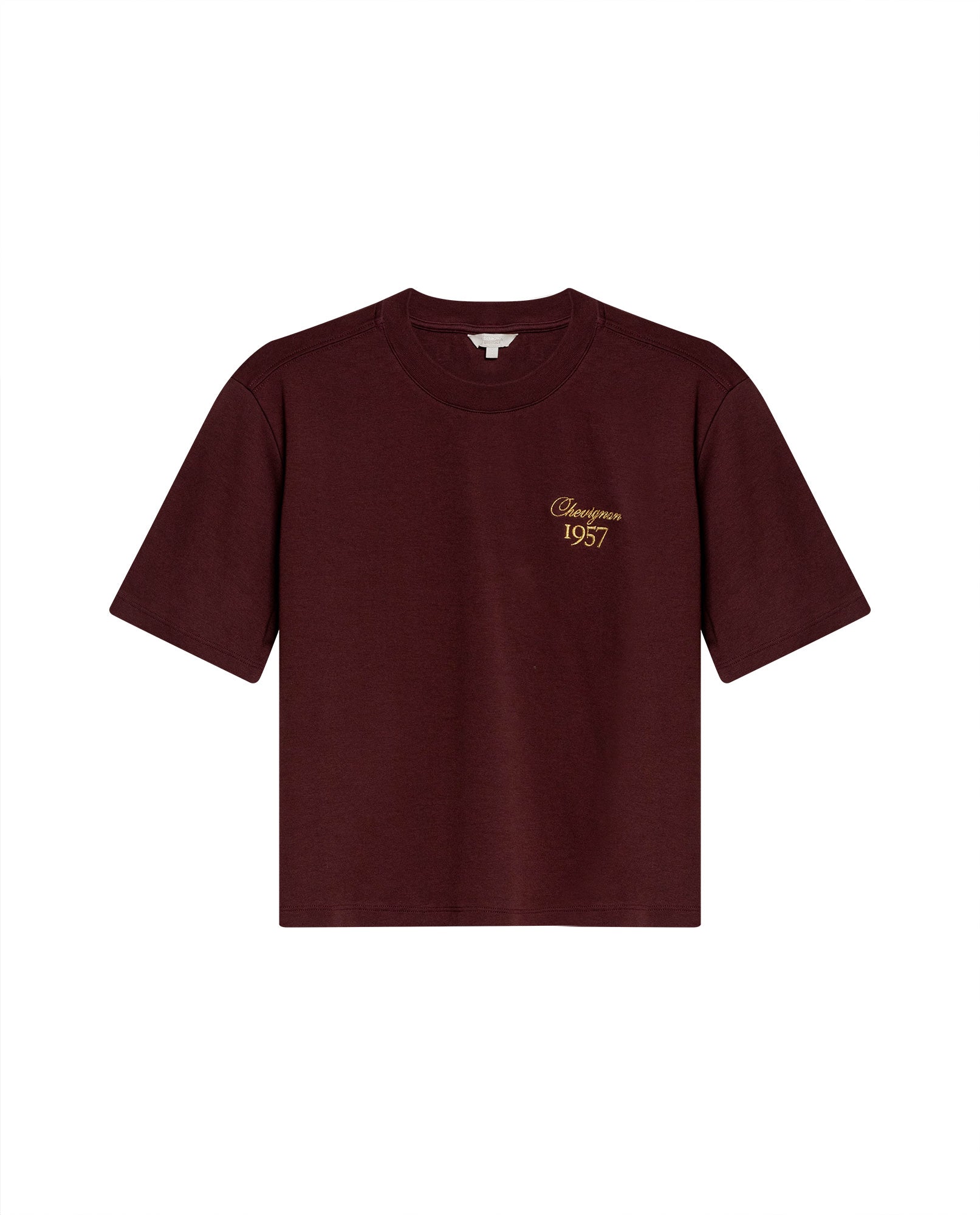 Women´s Oversized Cropped T-Shirt - Brown 63_702H051_CAF191321_4
