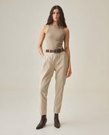 Women´s Ribbed Tank Top - Beige 63_702H052_BEI161102_0