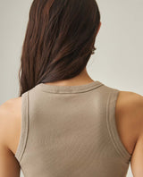 Women´s Ribbed Tank Top - Beige 63_702H052_BEI161102_8