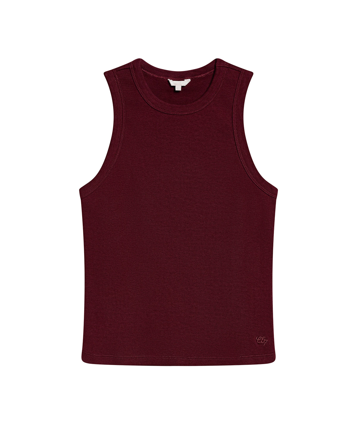 Women´s Ribbed Tank Top - Red 63_702H052_ROJ191522_4