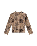 Womens Oversized Python Print Top - Special Collection - Beige 63_702H204_BEI140108_5