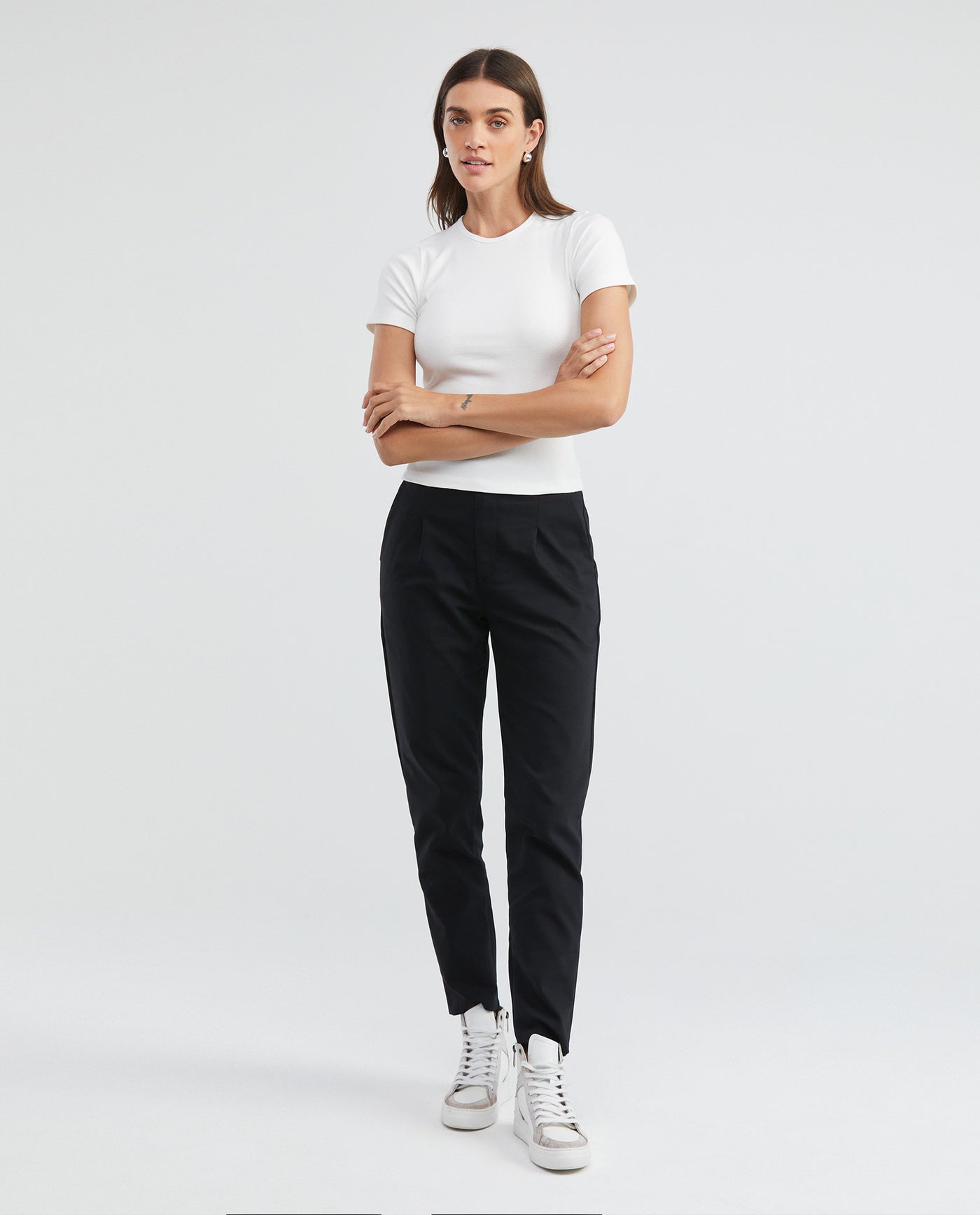 Women's Essential Ribbed T-Shirt Slim Fit Soft Touch 100% Cotton - 2