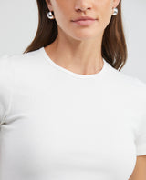 Women's Essential Ribbed T-Shirt Slim Fit Soft Touch 100% Cotton - 3