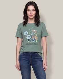 Women´s Floral Graphic Tee - Green 63_704F010_VER186114_0
