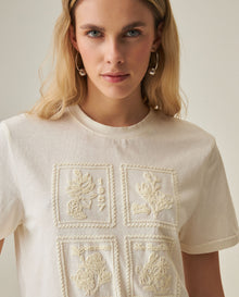 Womens Embroidered T-Shirt - Raw 63_704H003_CRU110103_0