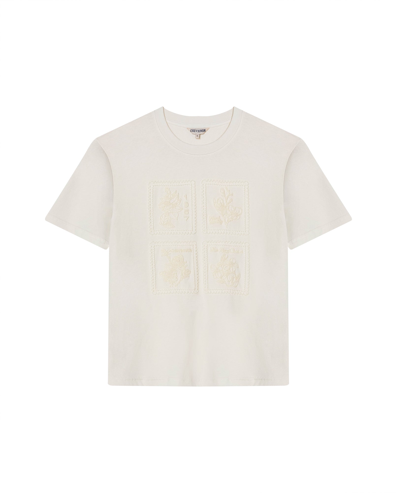 Womens Embroidered T-Shirt - Raw 63_704H003_CRU110103_4