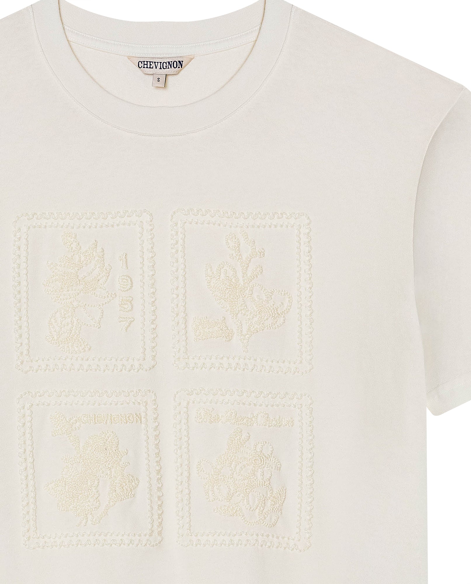 Womens Embroidered T-Shirt - Raw 63_704H003_CRU110103_8