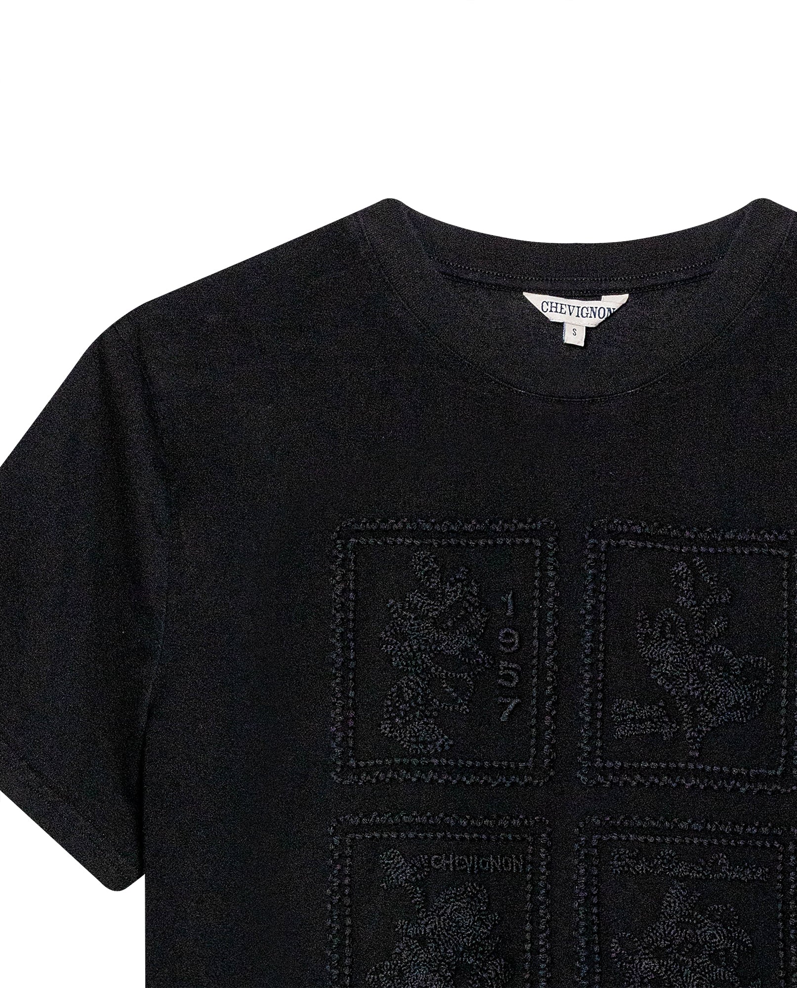 Womens Embroidered T-Shirt - Black 63_704H003_NEG194004_8
