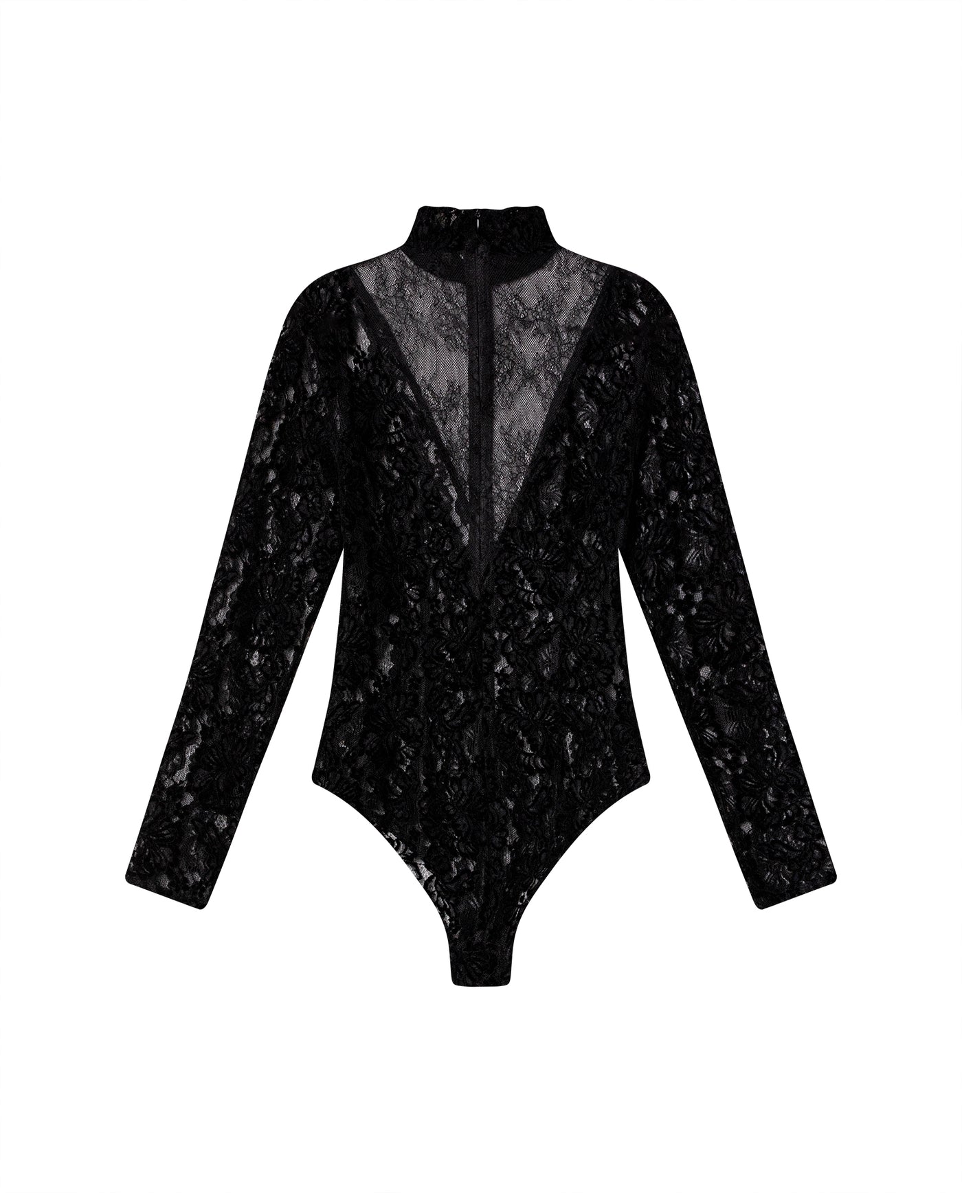 Womens Turtleneck Bodysuit - Special Collection - Black 63_704H500_NEG194007_7