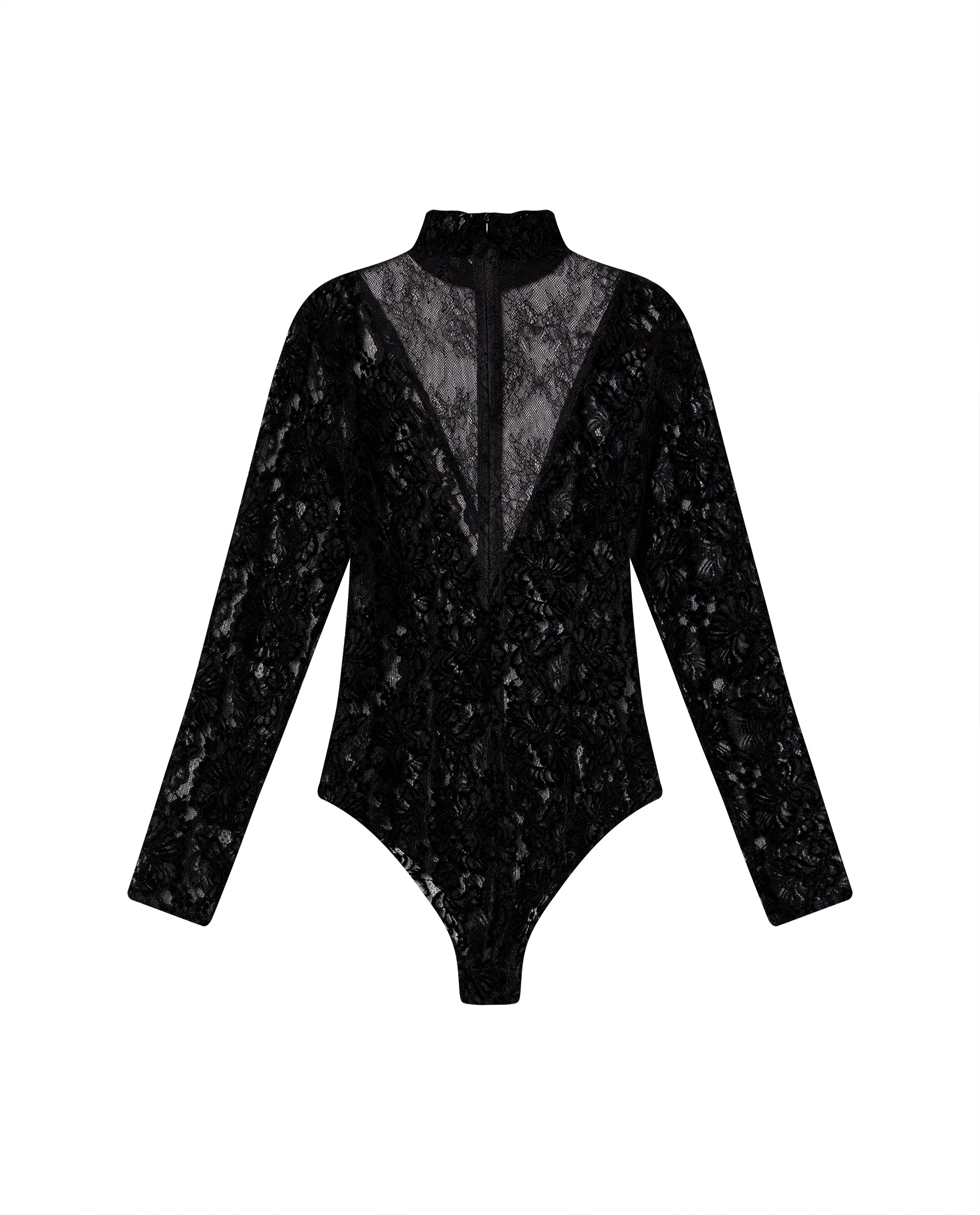 Womens Turtleneck Bodysuit - Special Collection - Black 63_704H500_NEG194007_7