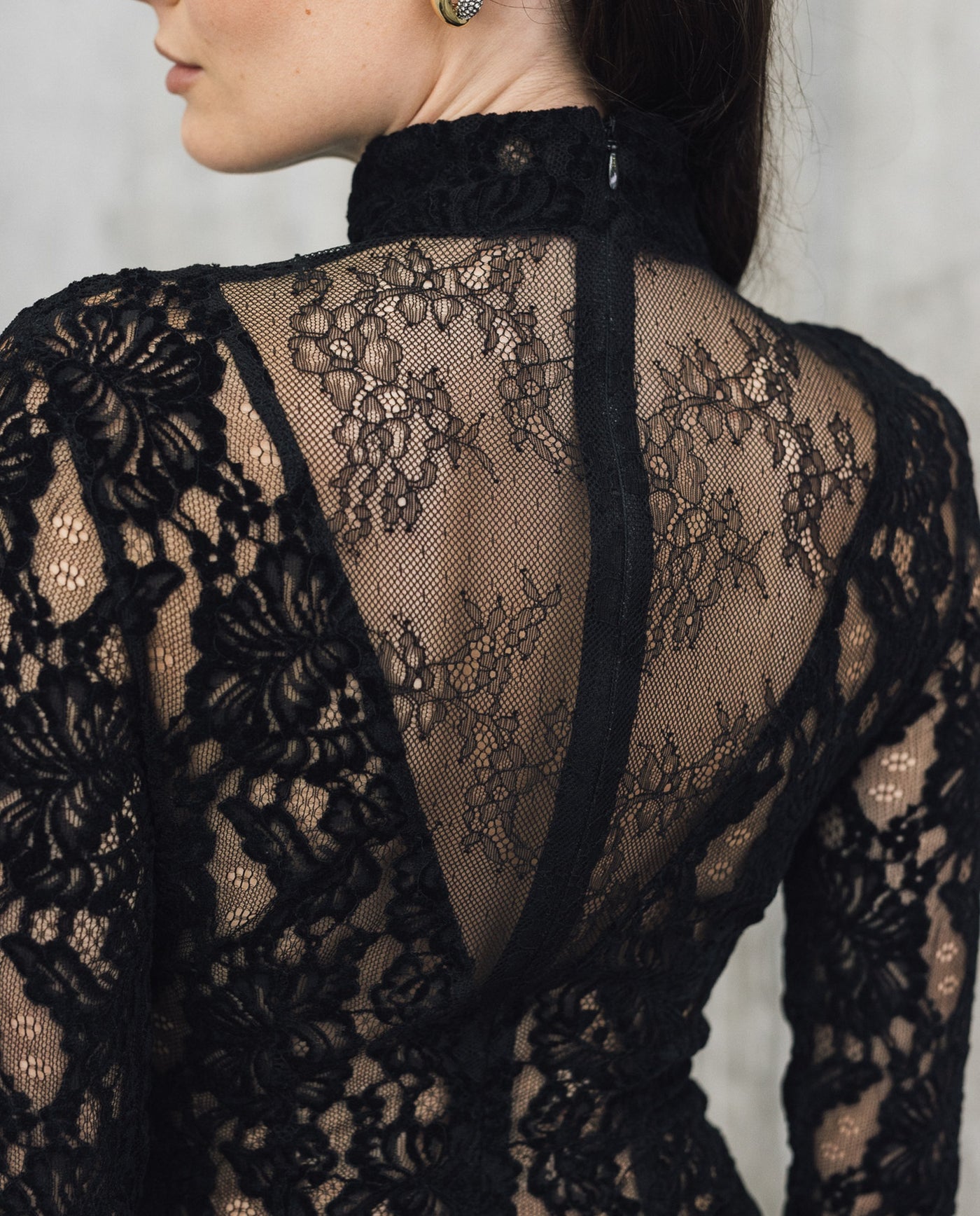 Womens Turtleneck Bodysuit - Special Collection - Black 63_704H500_NEG194007_8