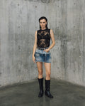 Womens Sheer Black Tank Top - Special Collection - Black 63_704H501_NEG194007_0