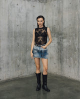 Womens Sheer Black Tank Top - Special Collection - Black 63_704H501_NEG194007_0