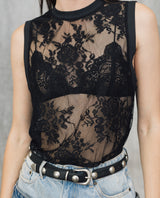 Womens Sheer Black Tank Top - Special Collection - Black 63_704H501_NEG194007_3