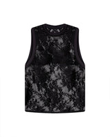 Womens Sheer Black Tank Top - Special Collection - Black 63_704H501_NEG194007_4