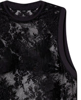Womens Sheer Black Tank Top - Special Collection - Black 63_704H501_NEG194007_5