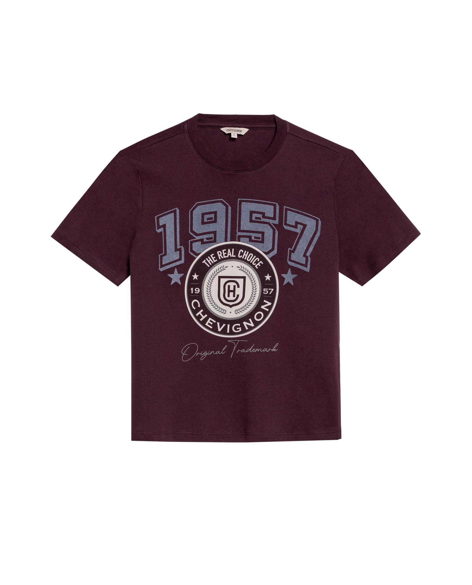 Women's Short Sleeve T-shirt - Purple - 1