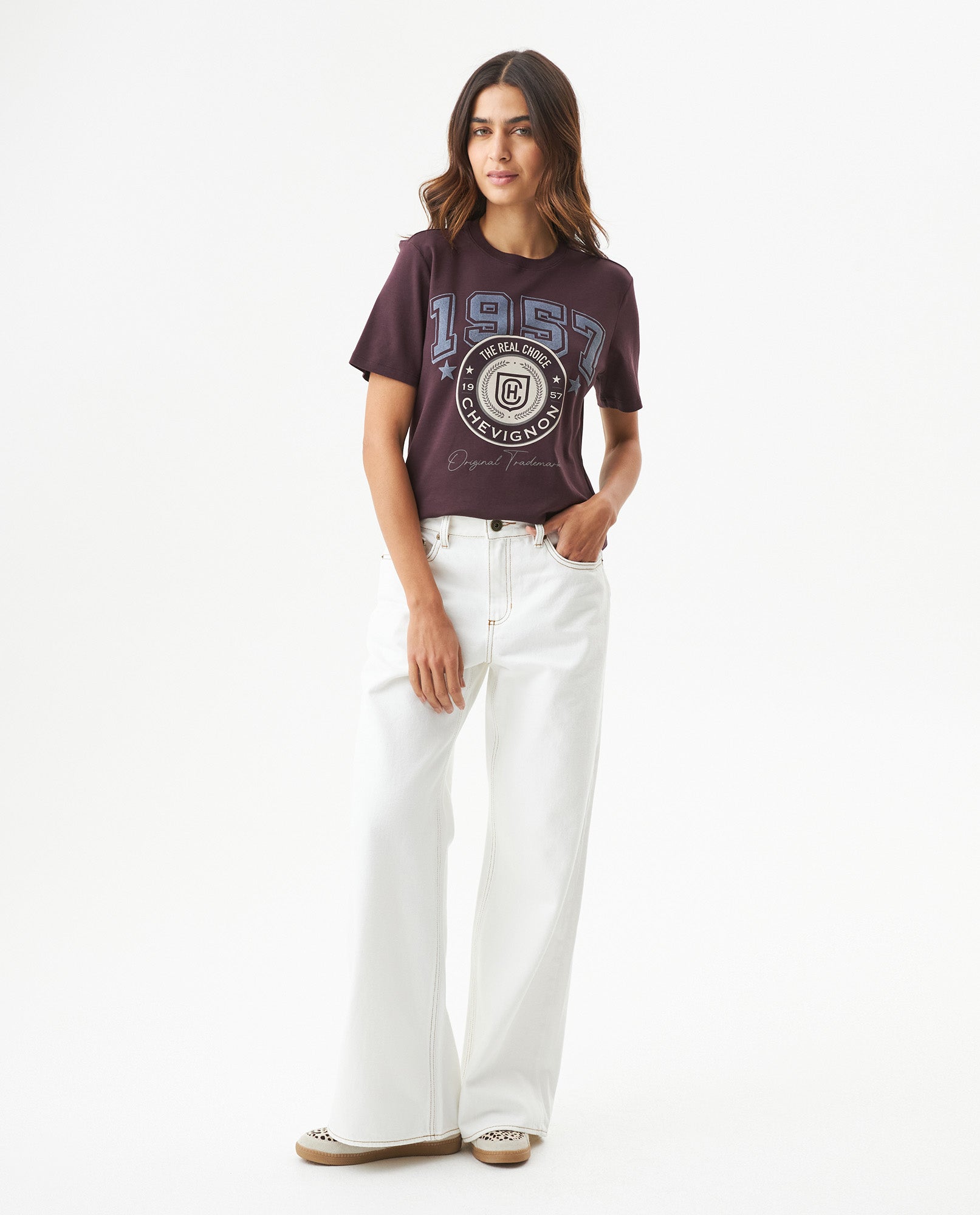 Women's Short Sleeve T-Shirt - Purple 709G006 - 3