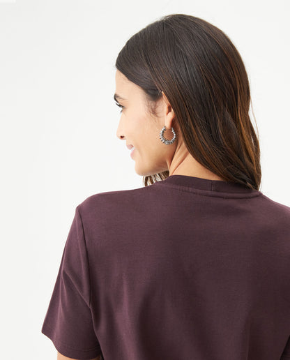 Women's Short Sleeve T-shirt - Purple - 6