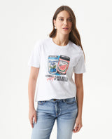 Women's Short Sleeve T-Shirt - White 709G008 - 1