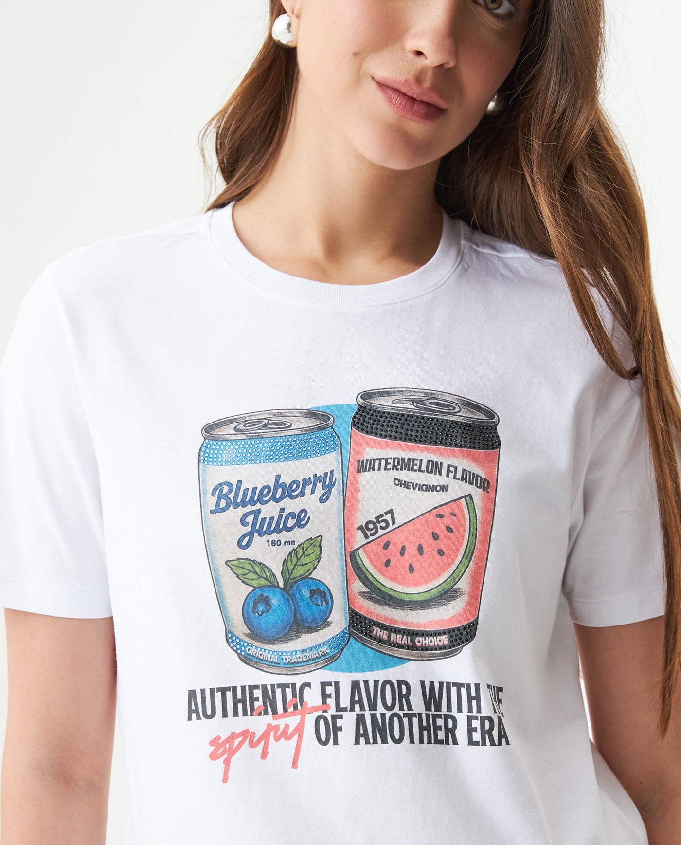 Women's Short Sleeve T-Shirt - White 709G008 - 4