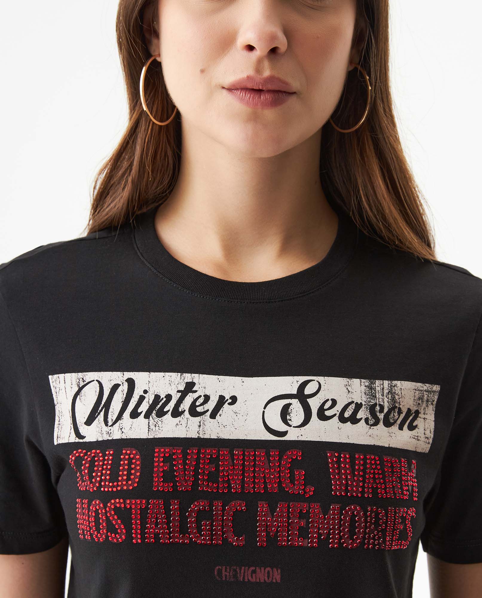Women's Short Sleeve T-Shirt - Black 709G009 - 4