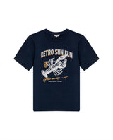 Women's Caviar Effect Print Slim Fit T-shirt in Cotton, Moorings 709G010 - 2