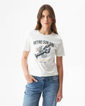 Women's Caviar Effect Print Slim Fit T-shirt in Cotton, Moorings 709G010 - 1