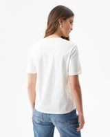 Women's Caviar Effect Print Slim Fit T-shirt in Cotton, Moorings 709G010 - 5