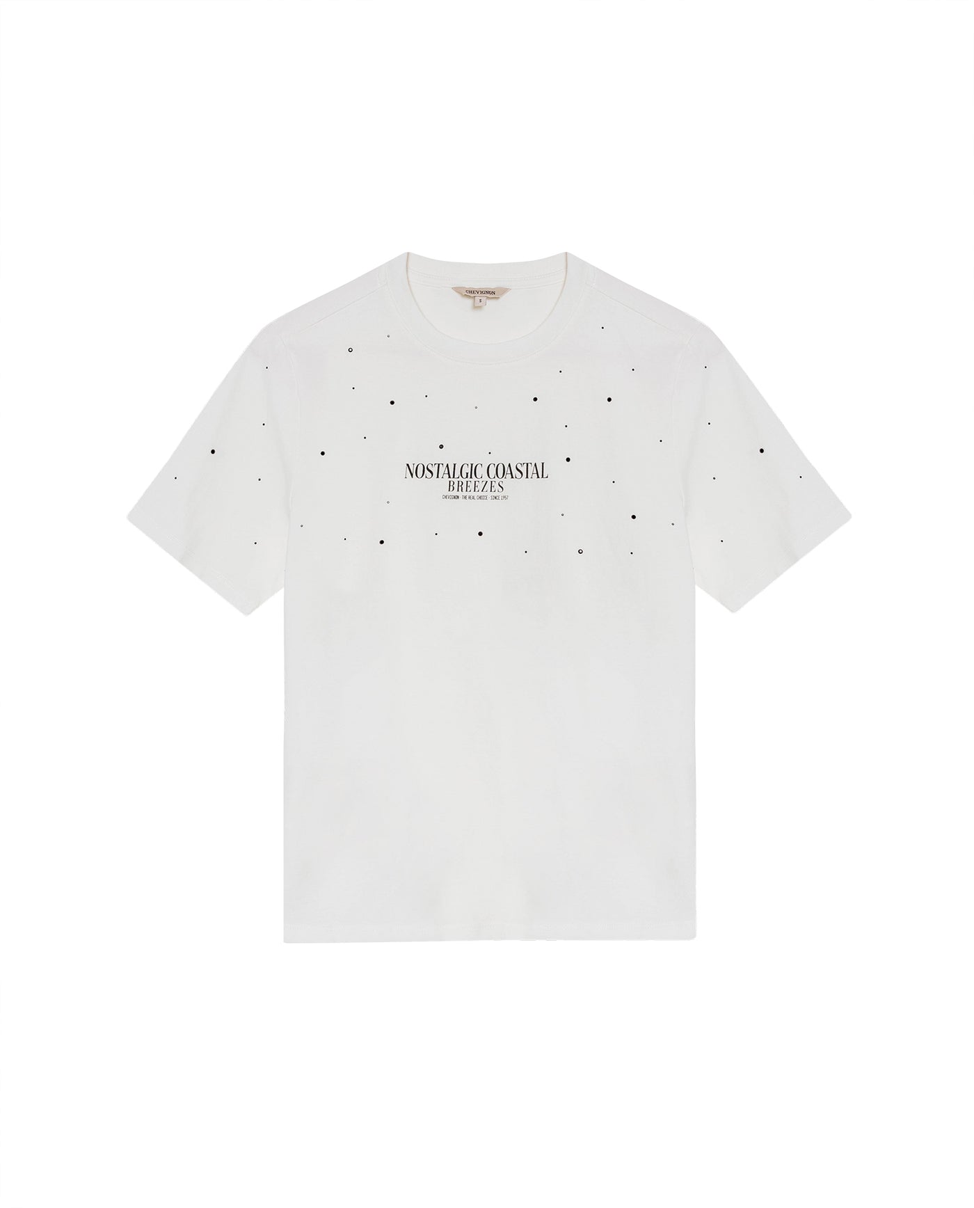 Women's Statement Stone Slim Fit T-shirt in Cotton, Celebration 709G011 - 2