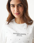 Women's Statement Stone Slim Fit T-shirt in Cotton, Celebration 709G011 - 4