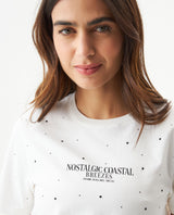 Women's Statement Stone Slim Fit T-shirt in Cotton, Celebration 709G011 - 4